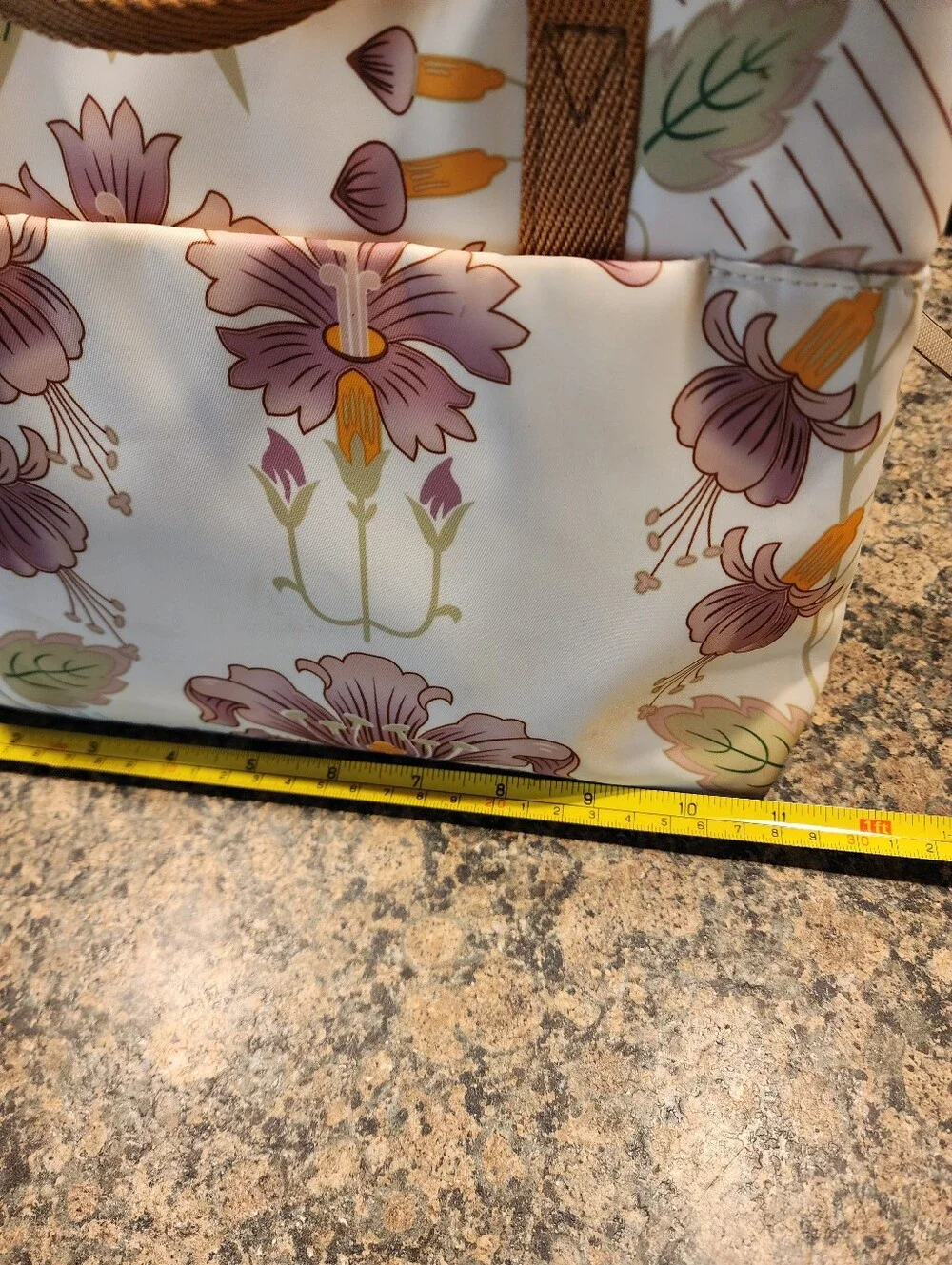 Radley London Cream Floral Print Nylon Tote Bag
